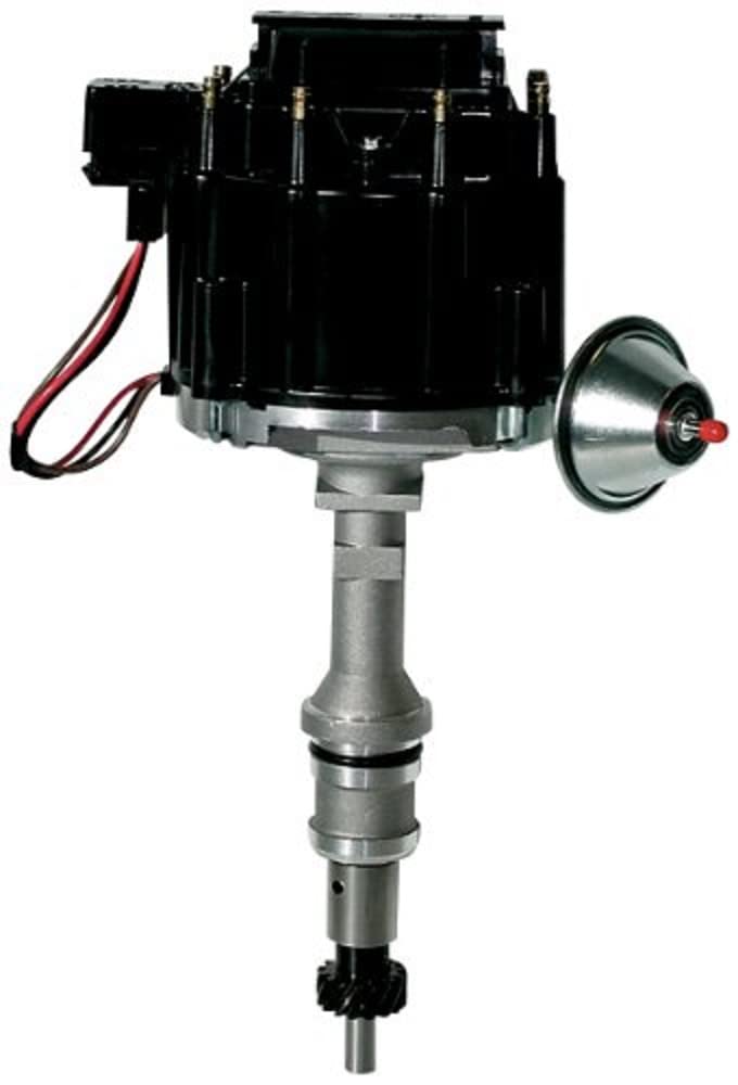 Proform 66969Bk Vacuum Advance Hei Distributor With Steel Gear And Black Cap For Ford 221-302