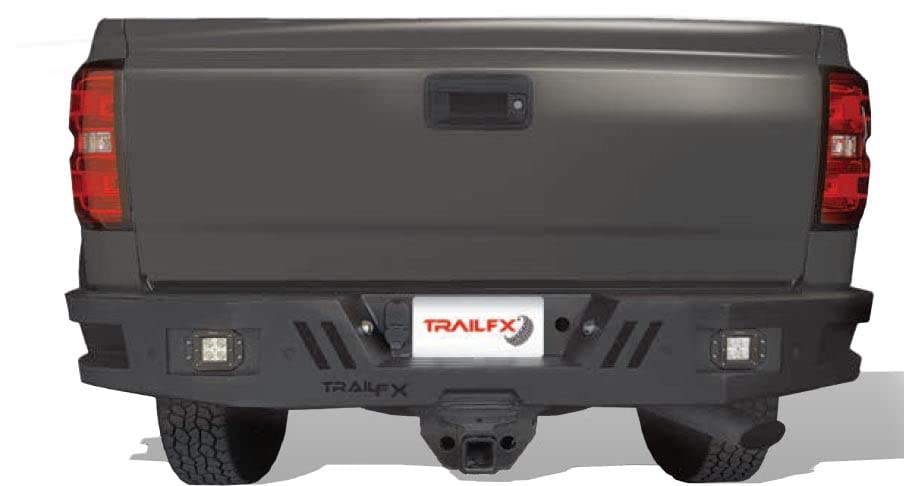 Trailfx Rear Head Bumper for 2017+ Ford Super Duty - Alloy Steel, Model RHDB006TI