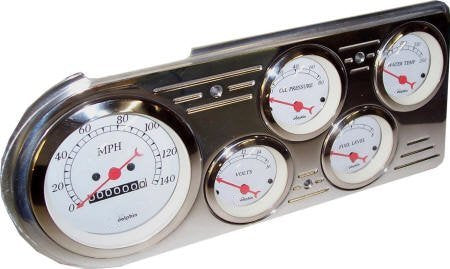 Compatible With 48-50 Ford Truck 5 Gauge Dash Insert - No Gauges - Just Panel
