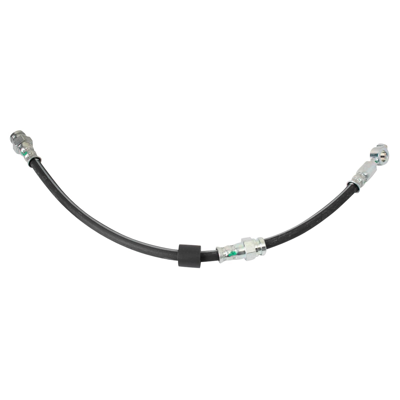 Trq Driver & Passenger Side Brake Hose Set Compatible With 1991-2003 Ford Escort 1991-1993 Mercury Tracer