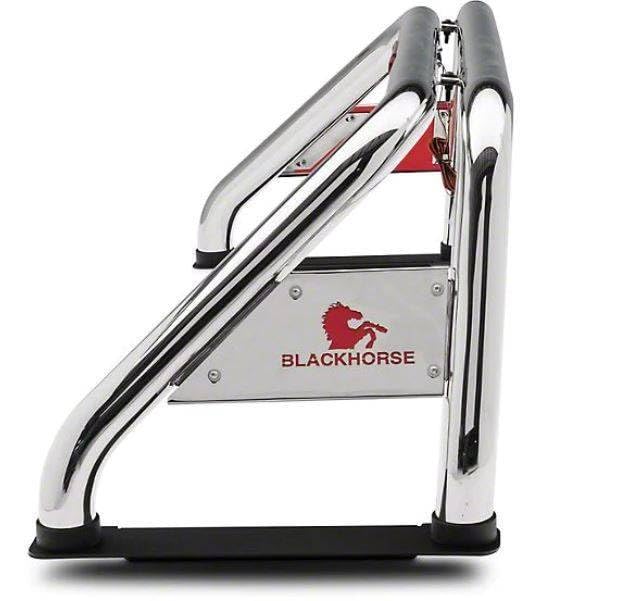 Black Horse Off Road Classic Roll Bar Stainless Steel Compatible with 1999-2023 Ford F-250 Super Duty|1999-2023 Ford F-350 Super