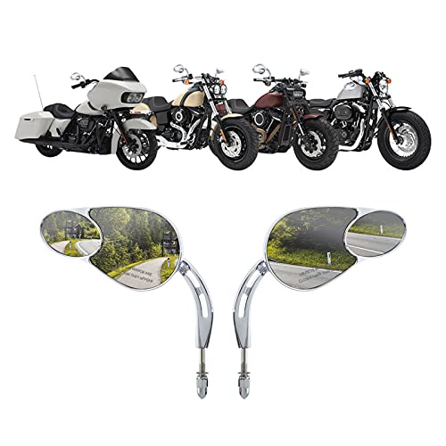 VPZMT Rearview Mirrors/Split Vision Mirrors Fits for Harley Davidson Most Models Road King Street Glide Road Glide Softail Iron
