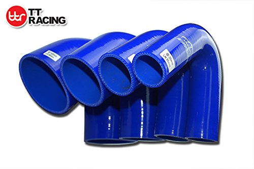 4-Ply Silicone 135 Degree Elbow Connector Joiner Turbo Hose Pipe Black 70Mm 2.75 (2-3/4)