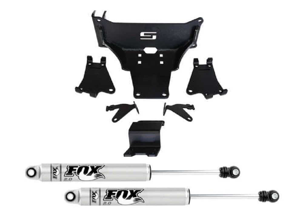 Realtruck Superlift Suspension Dual Steering Stabilizer Kit For Ford F-250/F-350 | Fox 2.0 Series Cylinders | 92743 | Fits 2005-