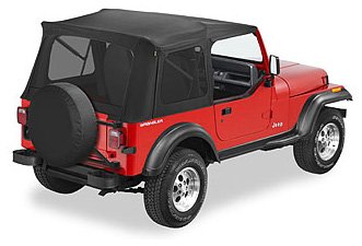 Bestop 5459915 Black Denim Supertop Classic for 1976-1995 CJ7/Wrangler