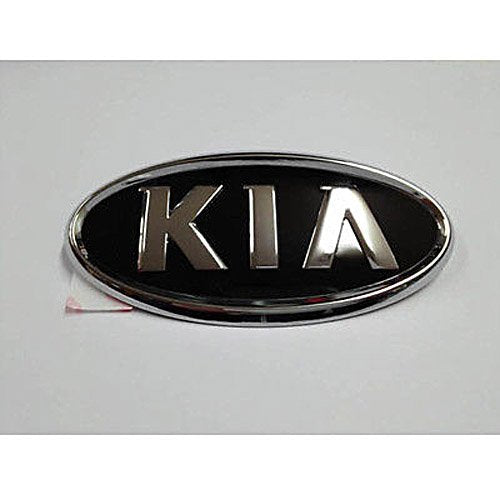 Kia Motors Genuine Front Hood Grill & Rear Trunk Kia Logo Emblem 1-Pc 15Cm(5.9'')
