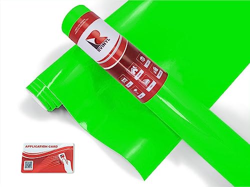 3M 1080 Series Vcw17120 Satin Neon Fluorescent Green - 5Ft X 12Ft - Dual Cast Car Wrap Vinyl Film - Controltac Air Release Adhes