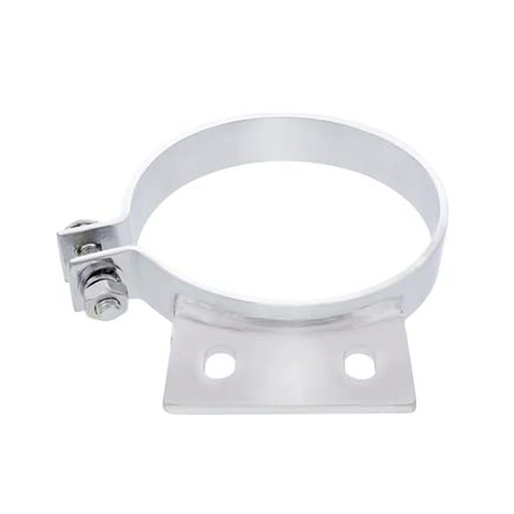United Pacific 10295 - Exhaust Clamp - 6&quot; Peterbilt Chrome Exhaust Clamp