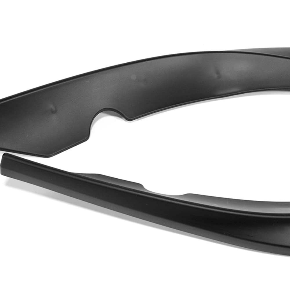 W-POWER Front Bumper Lip Spoiler for 2005-2013 Chevy Corvette C6, ZR1-Style, ABS, Matt Black, Model 2-PU-326-G