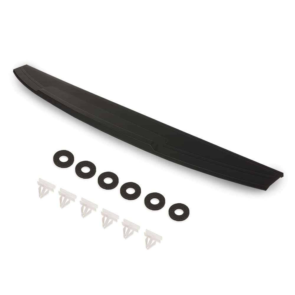 Pit66 Tailgate Molding Cap, Compatible With 2019-2021 Chevy Silverado 1500/2019-2021 Gmc Sierra 1500 Tailgate Cap Spoiler Mouldi