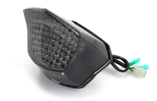 Integrated Sequential Led Tail Lights Smoke Lens For 2009-2017 Yamaha Fz6R