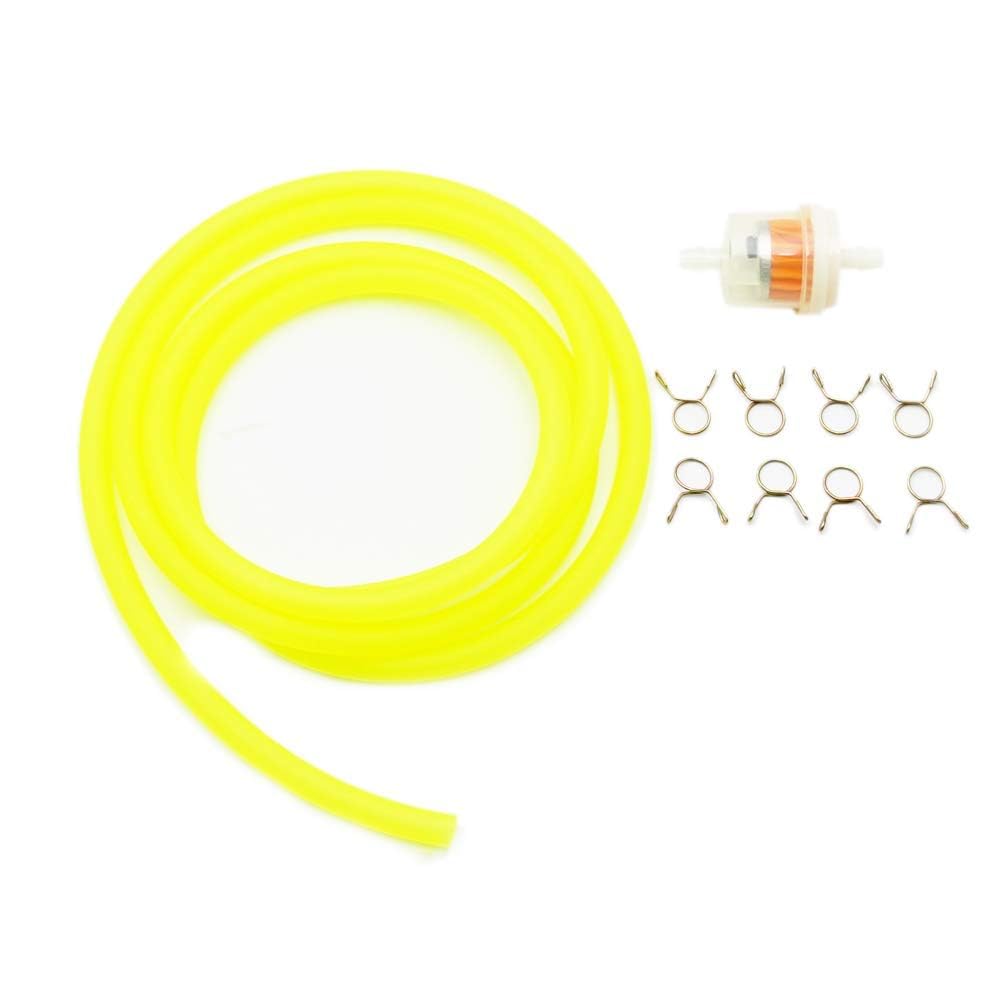 Pro Bat 5Mm 3/16'' Id Motorcycle Gas Fuel Line Fuel Vent Line For Atv Dirt Bike Go Kart Moped Pocket Bike (59'', Yellow)