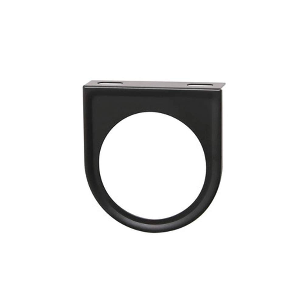 Glowshift Universal Black Single Gauge Mounting Bracket Pod - Fits Any Make/Model - Mounts (1) 2-1/16'' (52Mm) Gauge Under The V