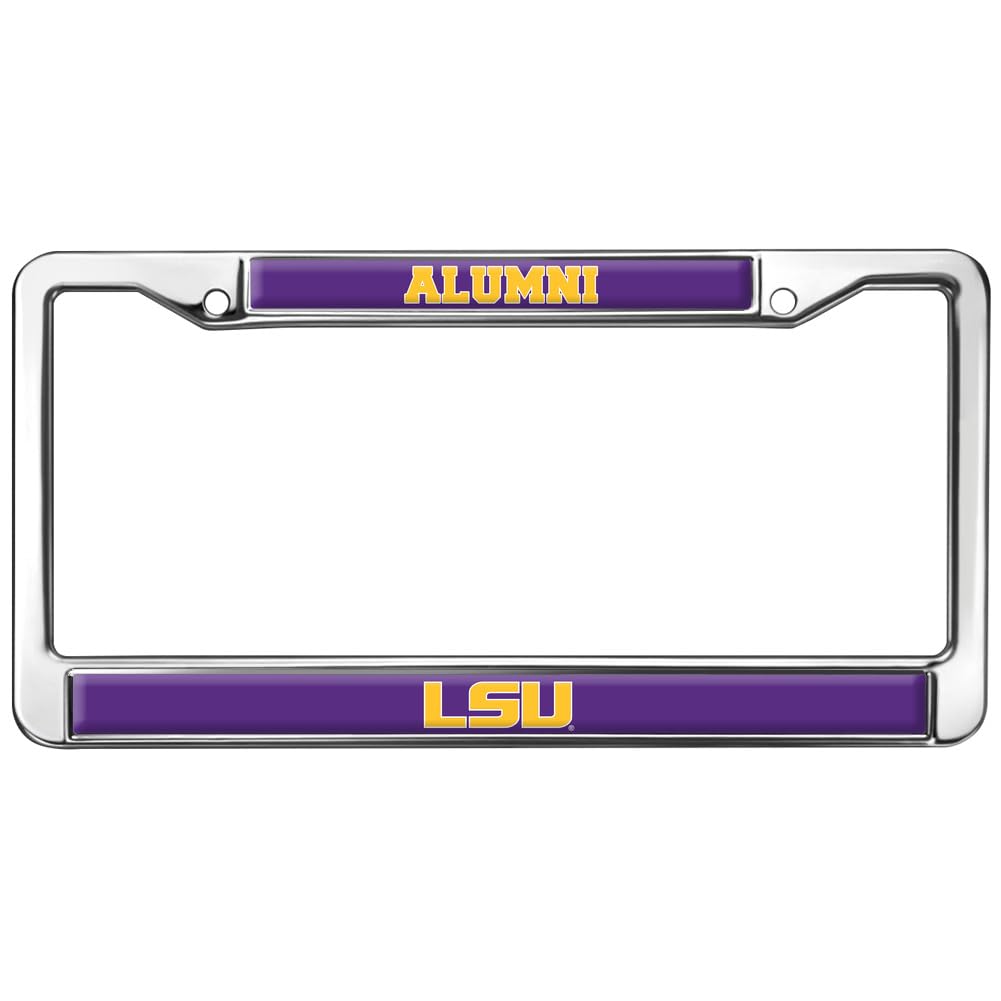 LSU Alumni Logo Full Size Standard License Plate Metal Frame