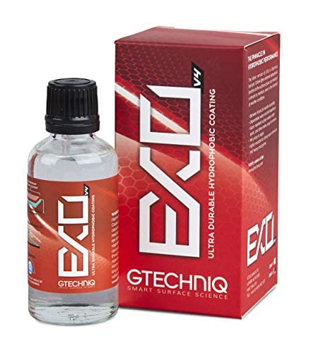 Gtechniq Exo V5 Crystal Hydrophobic, Dirt Repellent Coating For Cars, Easy To Apply - 30Ml (Sufficient For 1 Small-Med Car) - 18-24 Month Protection