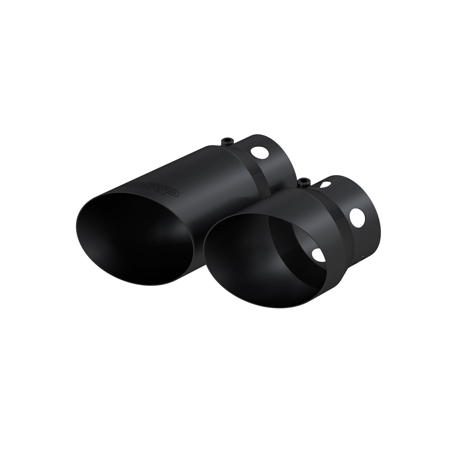 MBRP T5111BLK - 304 SS Round Clamp-On Black Coated Exhaust Tip Cover Set