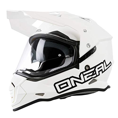 Oneal 2021 Sierra II Adventure Dual Sport Helmet - Flat White - Medium