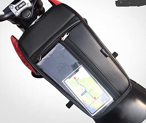 Sahara Seats Tank Cover With Mobile Holder (Thick Flap  Large Space) For Cb Unicorn All Models 150/160 (Black), Pack Of 1 | Fau