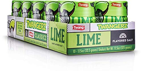 Twangerz Lime Seasoning Salt Snack Topping, 115-Ounce Shaker (Pack Of 10)