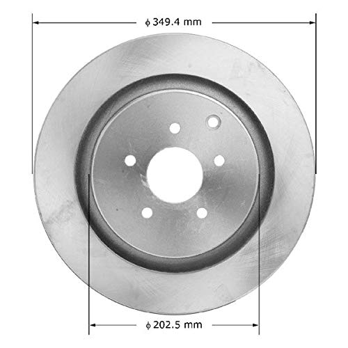 Bendix Premium Prt6016 Rear Brake Rotor For Infiniti Fx50 2013-2009, M37 2013-2011, M56 2013-2011, Q50 2023-2014, Q60 2022-2017,