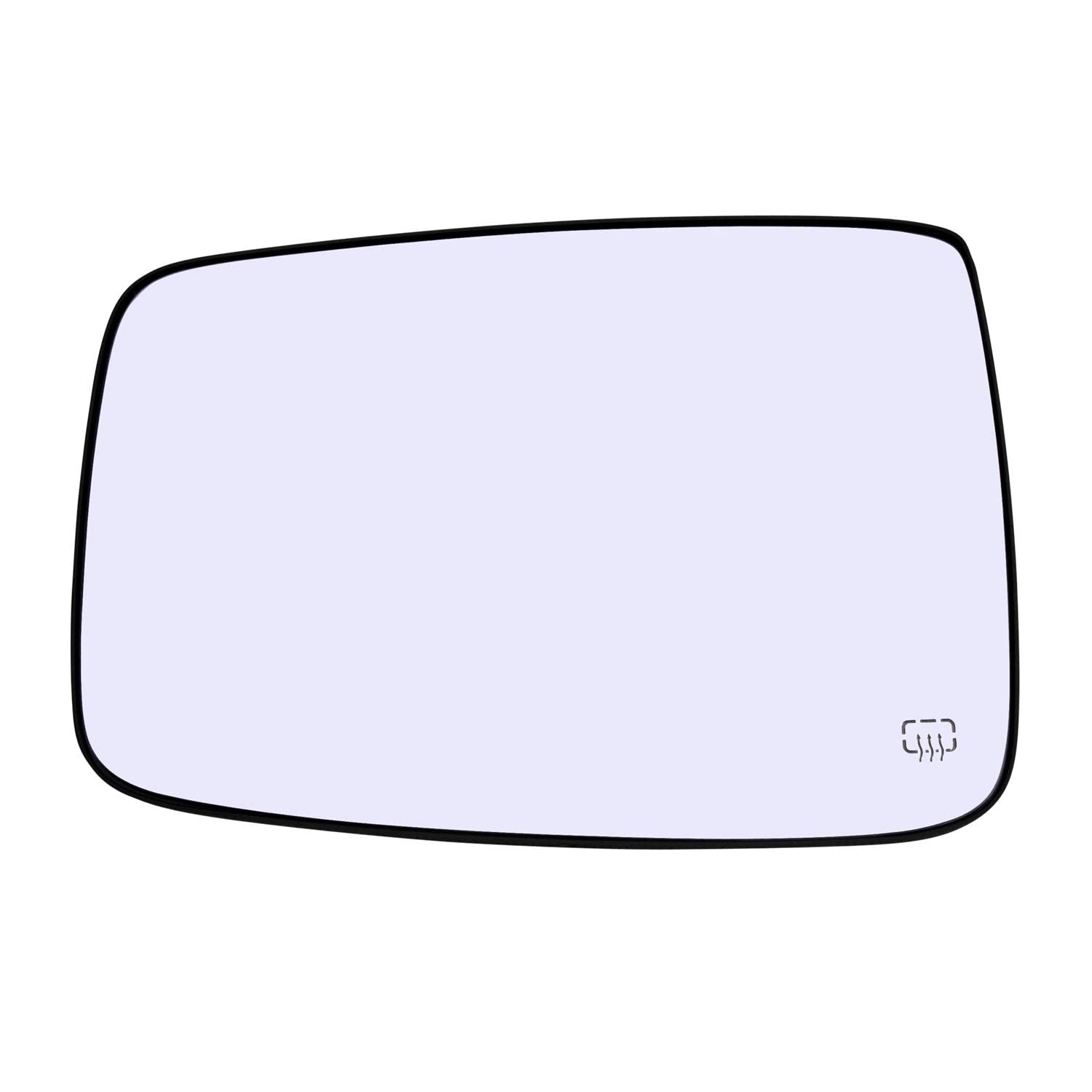 Driver Side Mirror Glass Assembly With Plastic Backing Plate Heated Compatible with 20092020 Dodge Ram 1500 2500 3500 Trucks, 2