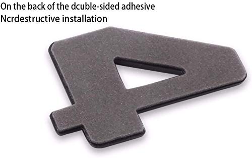 1Pcs 3D Car 4Matic Logo Abs Letter Emblem Decal For Car Side Fender Rear Trunk Emblem Badge Chrome Decal Sticker (4-Mat-Silver)