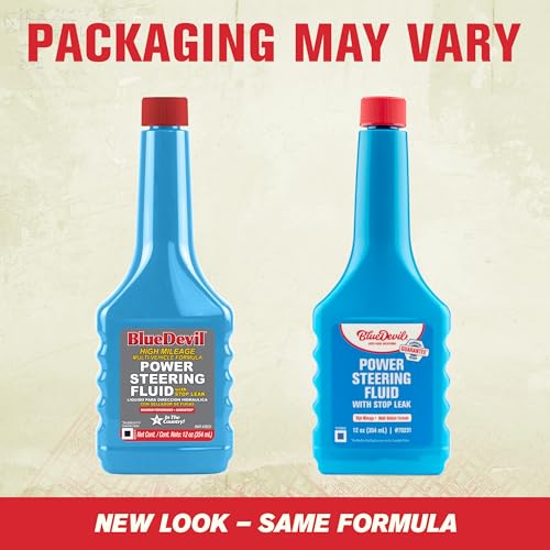 BlueDevil Products Power Steering Fluid w/Stop Leak - 12 Ounce (Pack of 12)