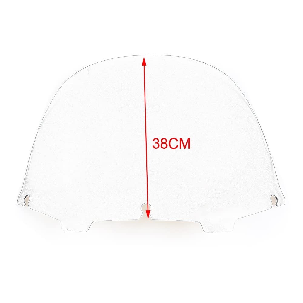 Wynmoto 13 Tint Windshield Windscreen Compatible For 96-13 Harley Davidson Touring Electra Glide Street Glide Flht Flhtcu Ultra Classic Glide Flhx Flhtk Tri Glide 1996-2013