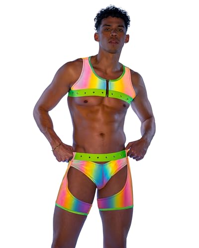 6535 - Reflective Chaps With Stud Detail
