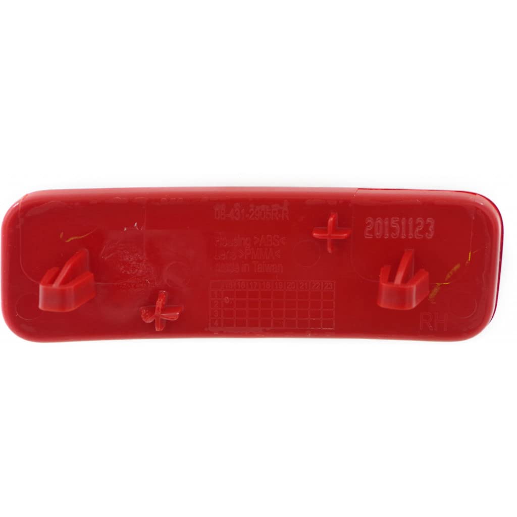 For Ford Transit-150/250/350 2015 2016 2017 Bumper Reflector Passenger Side | Rear | CAPA | Replacement For FO1185106, FO1185106