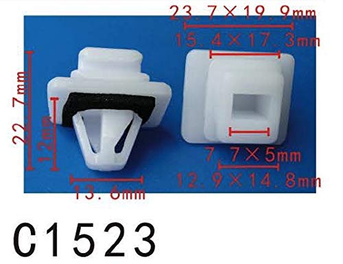 Autobahn88 Retainer Clip For Taillight License Plate Light, Compatible With Honda (Oem: 90501S9A003) (Pack Of 20)