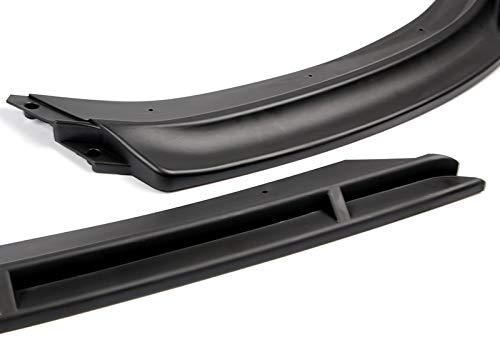 Eparts Front Bumper Spoiler Lip 3Pcs Abs Compatible With 2017 2018 2019 2020 Audi A3, Car Exterior Accessories, Auto Air Chin Bo