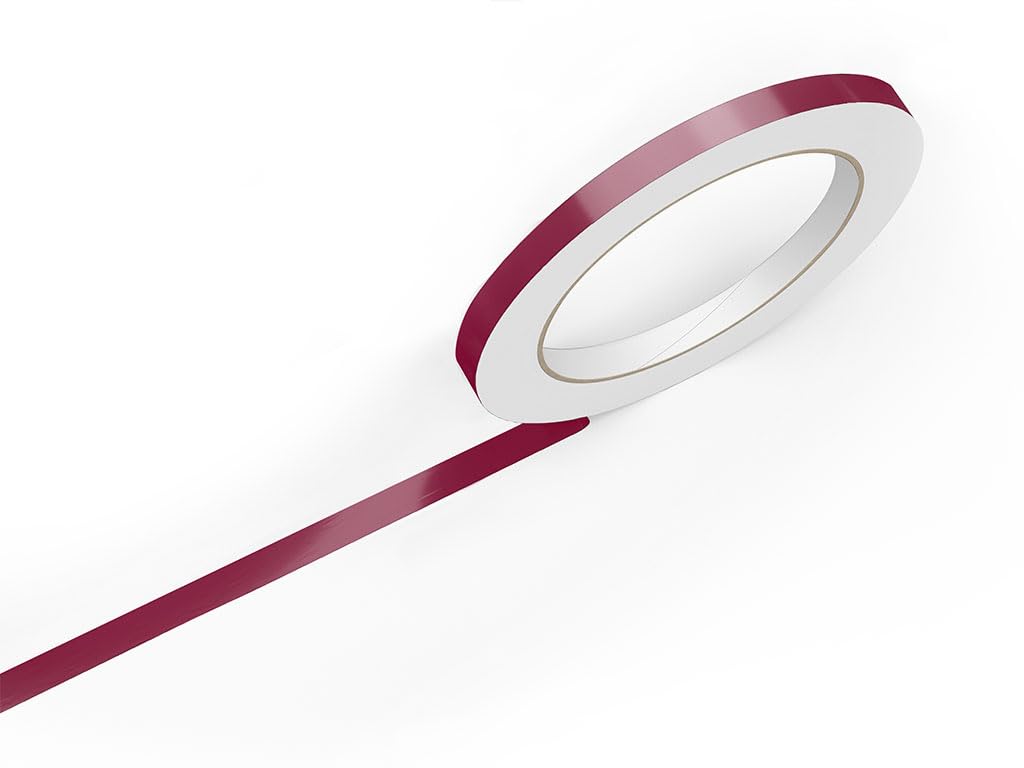 3M 50 Burgundy Gloss Vinyl Pinstriping Tape - Vinyl Striping Lines Stickers, Striping (1/2In X 150Ft Roll)