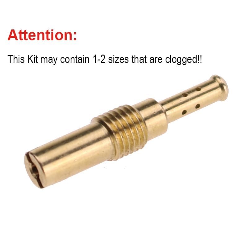 Glixal Slow Pilot Idle Jet For Keihin OKO KOSO CVK GY6 Carburetor ATV UTV Buggy Scooter Moped Dirt Bike,32,35,38,40,42,45,48,50,52,55,58,60 (12pcs set)