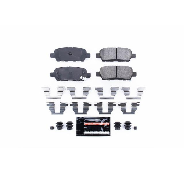 Power Stop Z23-905 Rear Brake Pads, Carbon Fiber Ceramic, Black, Compatible with EX35 FX35 G35 G37 M35 M37 M45 M56 Q50 Q60 Q70