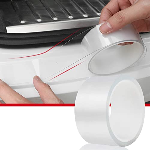 Cloudbuyer Car Door Edge Guard Clear Universal Door Sill Guard Car Door Trim Edge Guard Protection Film Anti-Collision Fits For