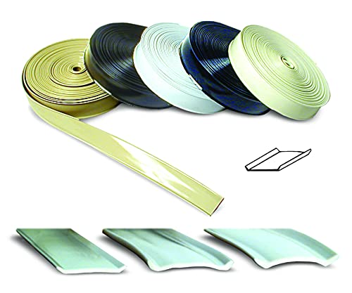 Rv Designer E530, Narrow Vinyl Insert Trim, 3/4 Inch Wide, 50 Foot Roll, White