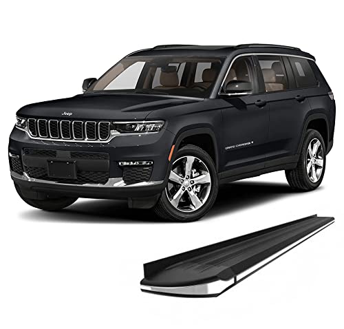 Black Horse Off Road Black Horse Exceed Running Boards Black Compatible With 2021-2023 Jeep Grand Cherokee L-Ex-Jpgc79