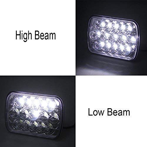 Amuniesun Compatible With Chevy Express Cargo Van 1500 2500 3500 Truck Lights 7''X6 6X7 Inch Super Bright High Low Beam Headligh