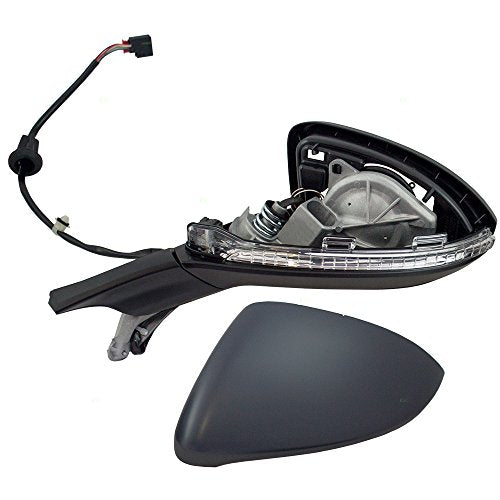 Brock Replacement Drivers Power Side View Mirror Heated Signal Compatible with 2015 2016 2017 2018 2019 Golf & GTI 5GM 857 507 9B9 5G0 857 537 E GRU