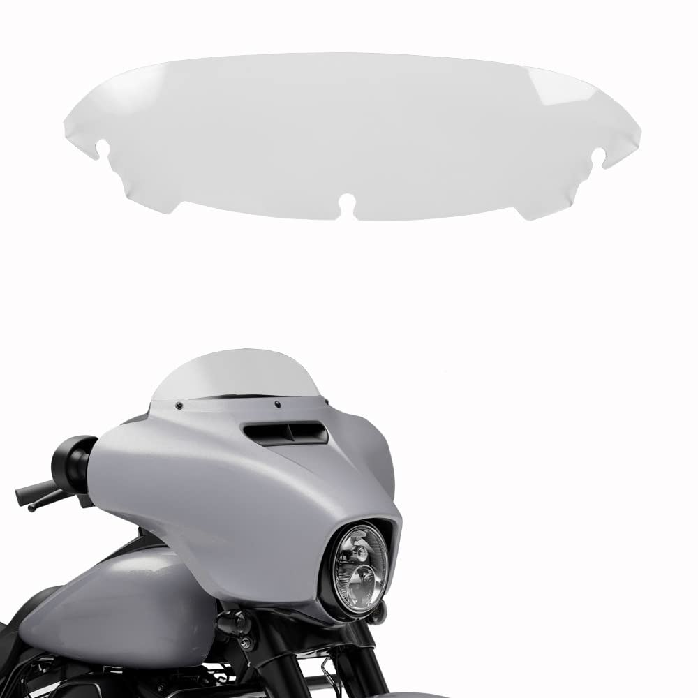WYNMOTO Clear 4.5'' Tint Windshield Windscreen Compatible for 14-21 Harley Davidson Touring Street Glide Electra Glide FLHT FLHT