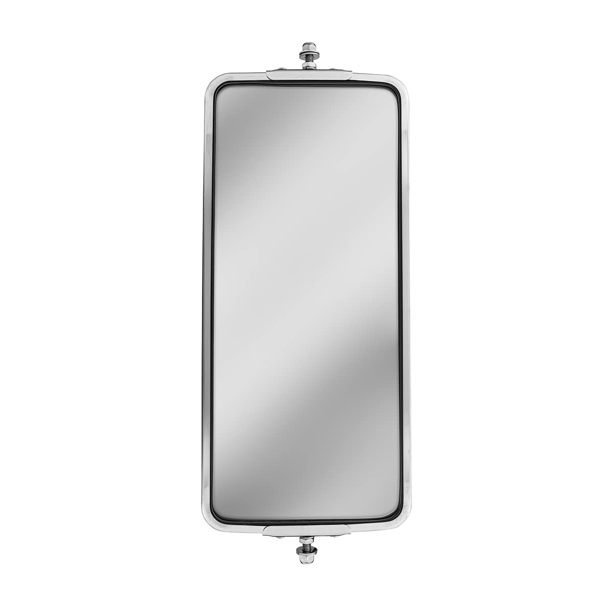 United Pacific 7'' X 16'' Stainless West Coast Mirror - Heated Peterbilt Kenworth Freightliner