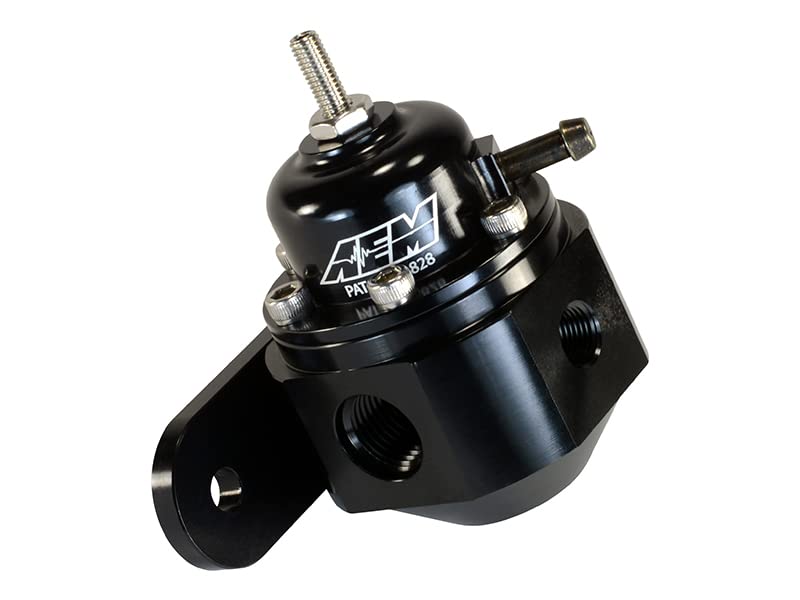Aem 25-302Bk Black High Volume Adjustable Fuel Pressure Regulator