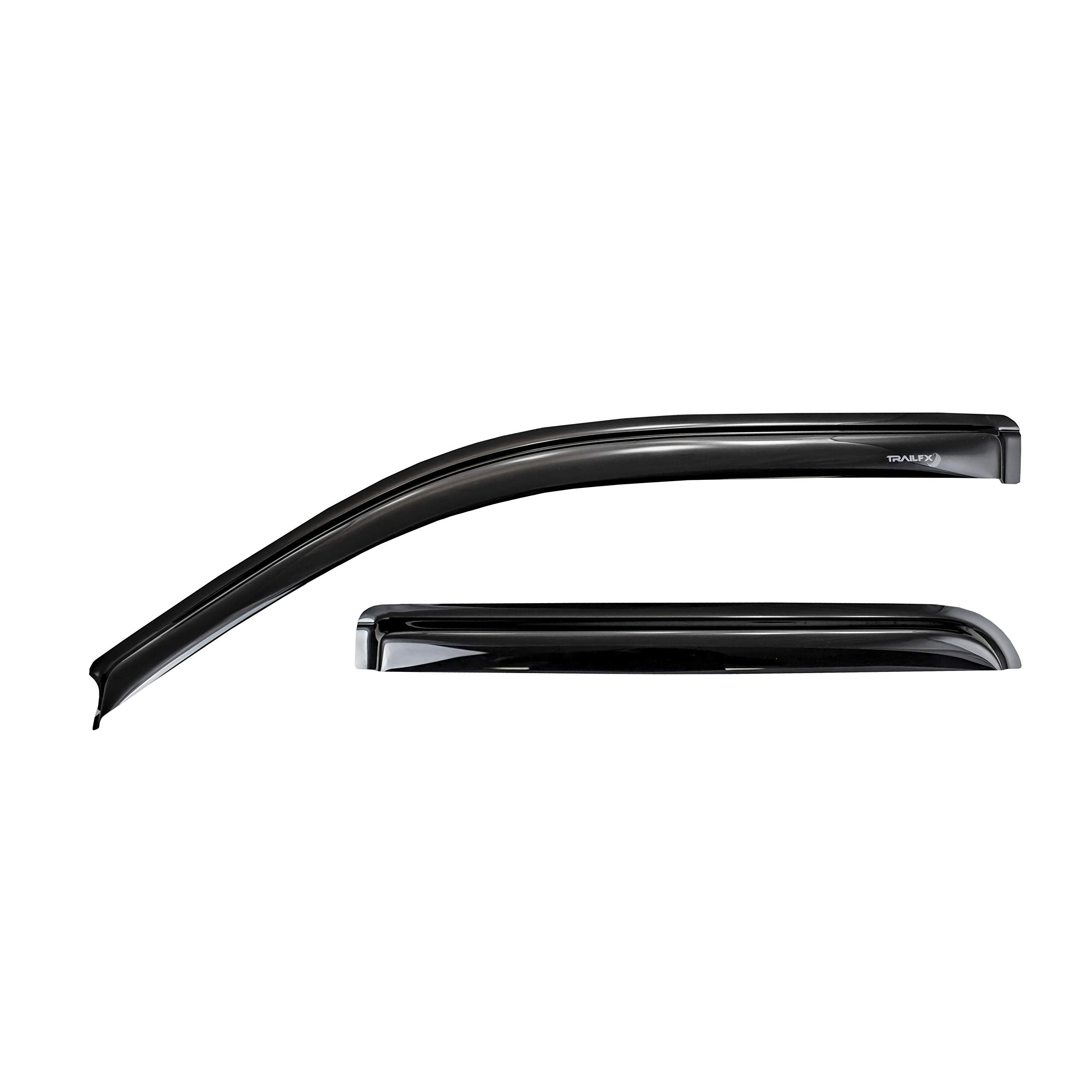 Trailfx Rain Guard Tape On Window Vent Visors Acrylic With A Smoke Tint 2 Piece Compatible With F250/350 99-16 - 2503H