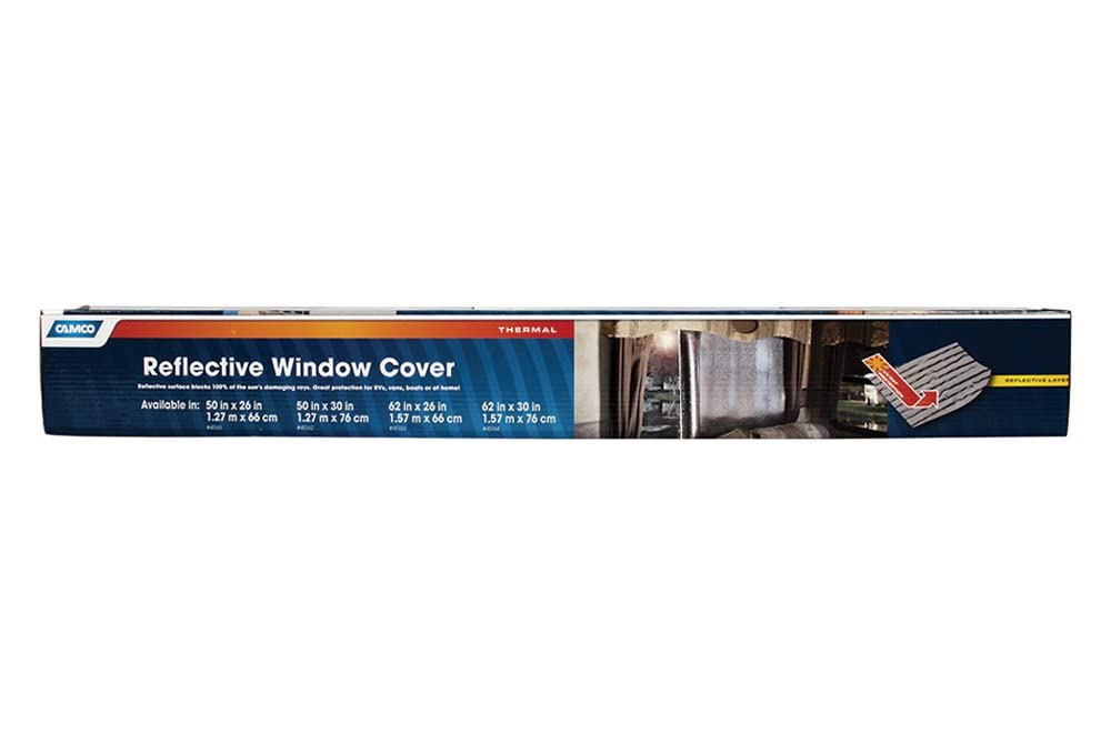 Camco 45162 50 X 30 Sunshield Reflective Window Cover
