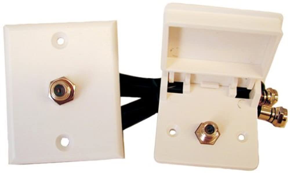 Prime Products 08-6215 White Weatherproof Cable Tv Kit