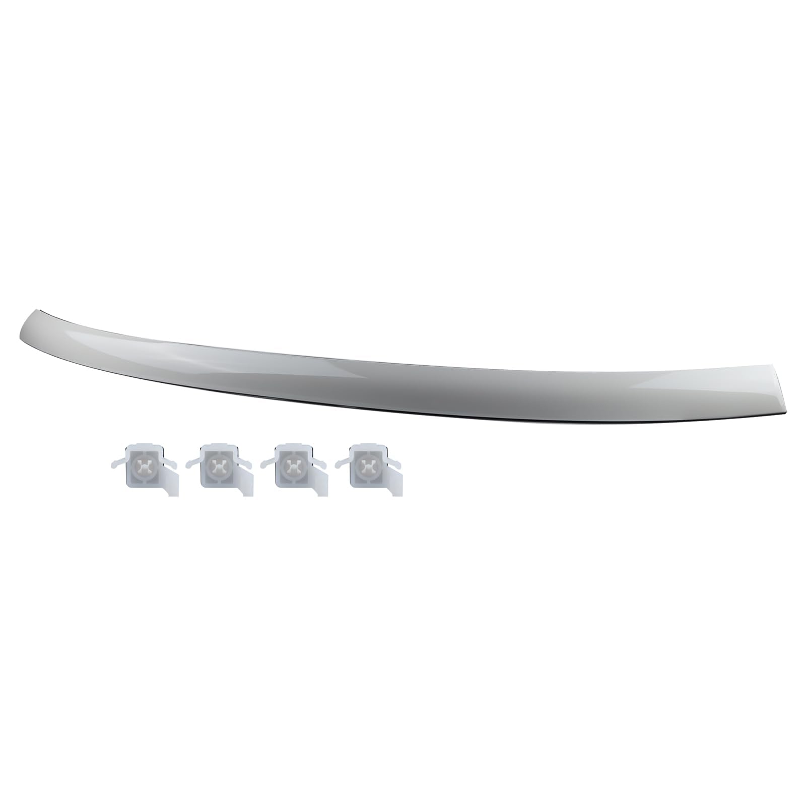 SAOKNCE Front Upper Outside Windshield Molding Fit for 2007-2014 Toyota FJ Cruiser Top Pillar with Side Molding White Color 7550