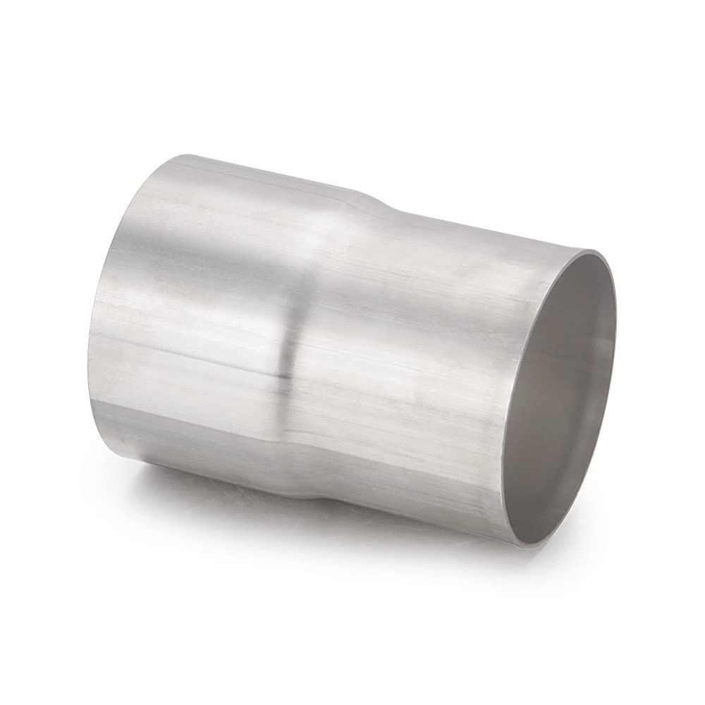 A-KARCK 2.75 ID to 3 OD Exhaust Adapter Connector, Universal 304 Stainless Steel Reducer, Silver, 4 Length