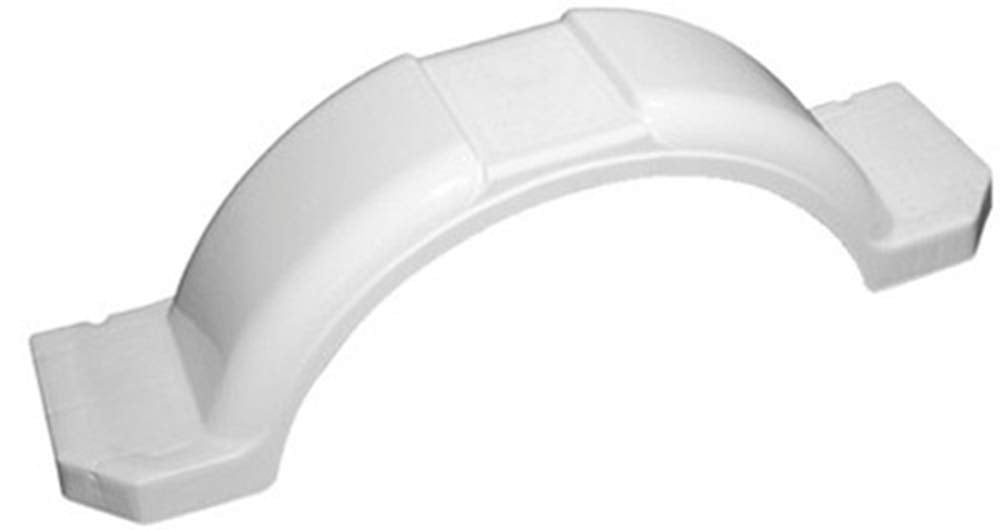 Tie Down | White Plastic Trailer Fender for 14in.-15in. Wheel Size | 45&quot; x 11.38&quot; x 11&quot; | 1 Fender
