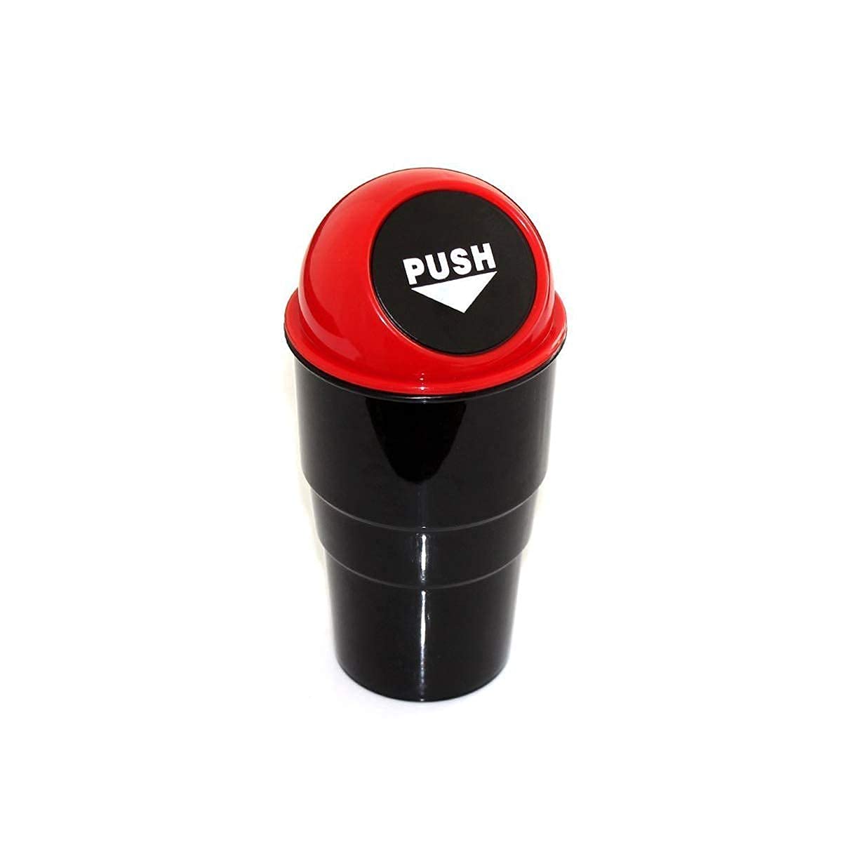 ZARWAR Vehicle Automotive Cup Holder Garbage Can Small Mini Trash Bin Car Trash Garbage Can for Car Office Home, Plastic, Press